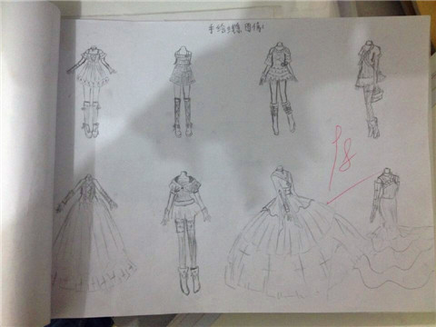 学生作业展---手绘线条图像(三)